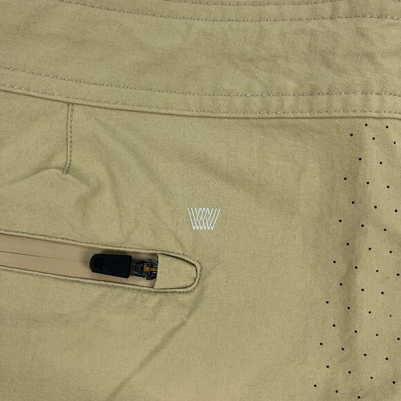 Mack Weldon Shorts Mens S Beige 8" Ins. Performance Athletic Nylon Stretch - Picture 4 of 13